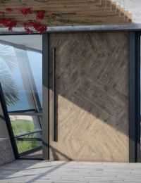 Portes Team Axis en mosaïque imitation bois