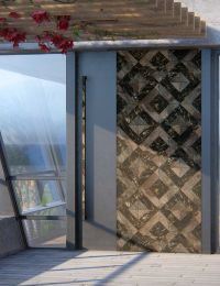 Portes Team Axis en carreaux de céramique et tôle d'aluminium peinte